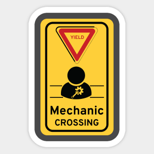 Mechanic crossing Sticker